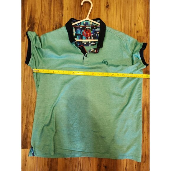 Au Noir Polo Size 6 Short Sleeve Turquoise - Picture 7 of 10